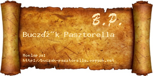 Buczák Pasztorella névjegykártya